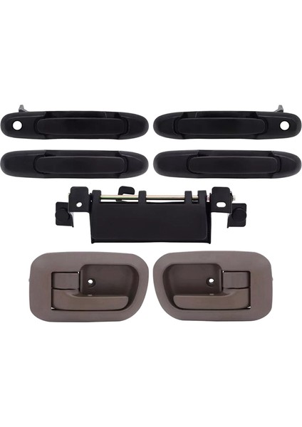 7pcs Araba Iç ve Sol Sağ Kapı Kulpları + Toyota Sienna Için Bagaj Kapağı 1998-2003 69205-08010 69090-08010 (Yurt Dışından)