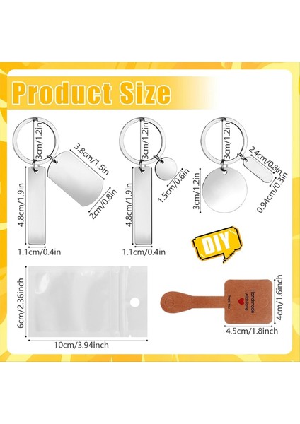 30 Pcs Gravravable Metal Anahtarlık Boşlukları Metal Damgalama Boşlukları 30 Pcs Etiket ve 30 Pcs Ambalaj Torbaları Metal Damgalama Etiketleri (Yurt Dışından) fiyatları