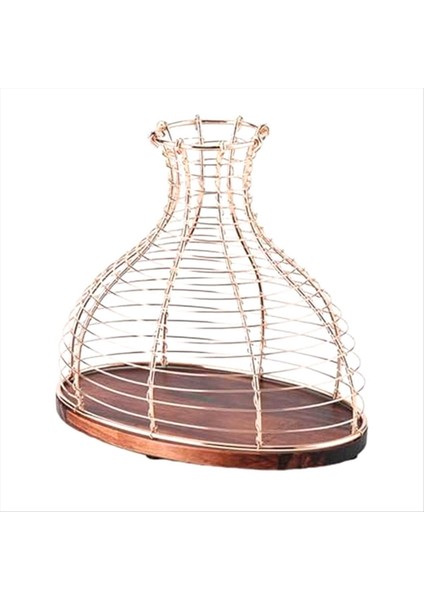 Metal Şarap Cork Tutucu Şarap Tutucu Ekran Vazo Çiftlik Evi Süsü Çok Amaçlı Kafes A Için Pratik Konteyner (Yurt Dışından)