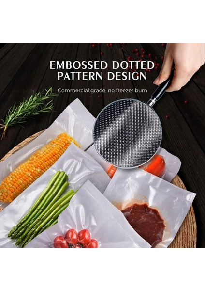 100PCS Mutfak Vakum Çantaları Gıda Vakum Mühürlü Paketleme Makinesi Gıda Depolama Çantası Bpa Mutfak Aksesuarları 15X25CM (Yurt Dışından) indirimleri
