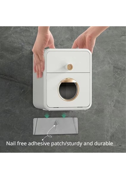 Su Geçirmez Tutucu Duvara Monte Doku Saklama Kutusu Banyo Aksesuarları Için Rulo Organizatör (Yurt Dışından) modelleri