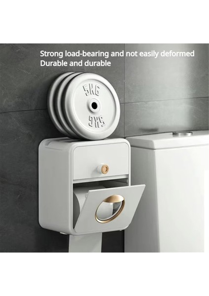 Su Geçirmez Tutucu Duvara Monte Doku Saklama Kutusu Banyo Aksesuarları Için Rulo Organizatör (Yurt Dışından) fırsatları