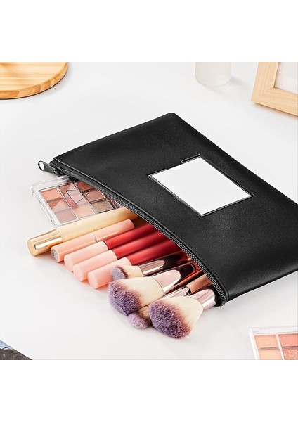 5 Paket Banka Depozito Para Poşetleri Fermuarlı Pu Torbalar Paralar Kozmetik Fatura Faturalar Için Etiketli Nakit Cüzdan Keseleri B (Yurt Dışından) fırsatları