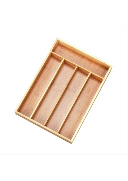Bambu Çatal Bıçak Bıçak Teslim Tepsisi Depolama Tepsisi Raf Saklama Kutusu 5 Bölme Tepsisi Mutfak Çekmece Depolama Rafı (Yurt Dışından) fırsatları