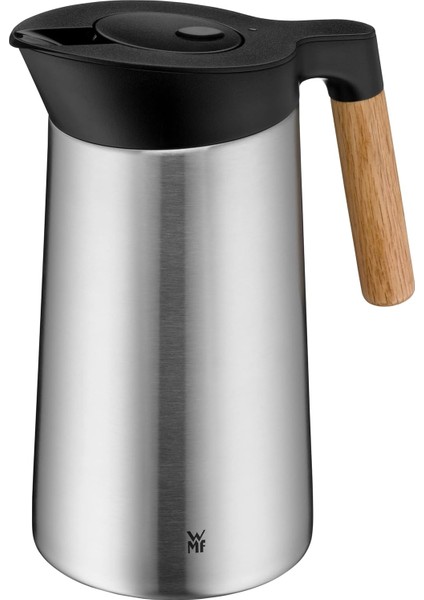 Kineo Çelik Ahşap Saplı Gümüş Termos 1lt