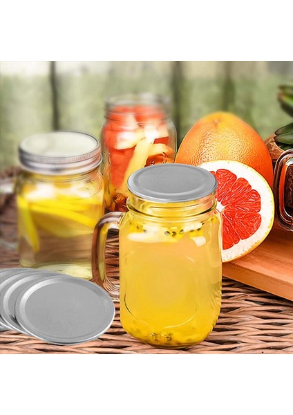 150 Pc Genişliğinde Ağız 86 mm Kavanoz Konserve Kapakları Yeniden Kullanılabilir Sızıntı Geçirmez Bölünmüş Tip Gümüş Kapaklar Silikon Contalar Halka Halkalar (Yurt Dışından) modelleri