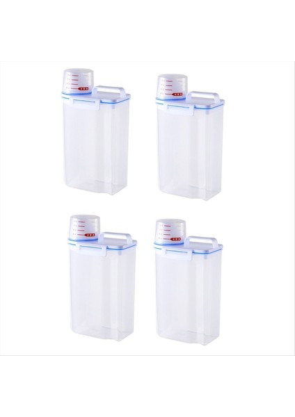 Pirinç ve Tahıl Gıda Depolama Kavanozları Depolama Kavanozları Ölçüm Bardakları Mutfak Nemi Korumalı ve Böcek Dövüş Mühürlü Kavanozlar (Yurt Dışından)