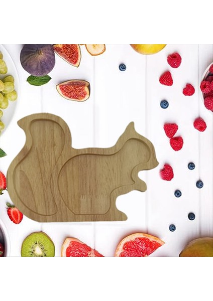 D-Snack Plaka Alan Tasarlayan Squirrel Ahşap Tepsisi Armut Meyve Tepsisi Somun Konteyner Takım Aksesuarları (Yurt Dışından) modelleri