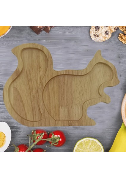 D-Snack Plaka Alan Tasarlayan Squirrel Ahşap Tepsisi Armut Meyve Tepsisi Somun Konteyner Takım Aksesuarları (Yurt Dışından) indirimleri