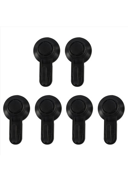 6 Adet Vantuz Kancaları Güçlü Vantuz Banyo Kancaları Havlu Için Vakum Duvar Kancaları Su Geçirmez Duş Kancaları (Yurt Dışından)