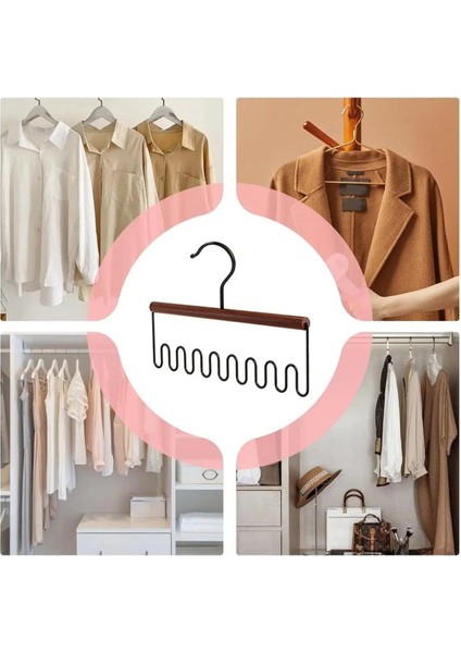 Dolap Gardırop Için Çok Fonksiyonlu Sütyen Askısı Çok Kancalı Uzay Tasarrufu Erkekler Kravat Kemer Kadın Sütyen Iç Çamaşırı Eşarp Askısı (Yurt Dışından) indirimleri