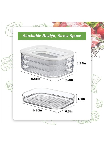 Sınır Pastırma Öğle Yemeği Eti Meyve Sebze Soğuk Kesimler ve Meyveler Saklama Kapları Için Kapaklı Gıda Saklama Kutuları (Yurt Dışından) indirimleri