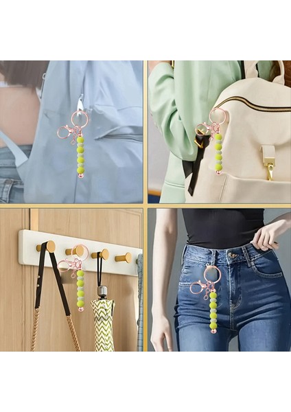 12 Adet Metal Boncuklu Anahtarlık Çubukları Boncuklar Için Boşluklar Kolye Takı Takıları Dıy El Sanatları Anahtarlık Yapma (Yurt Dışından) fiyatları