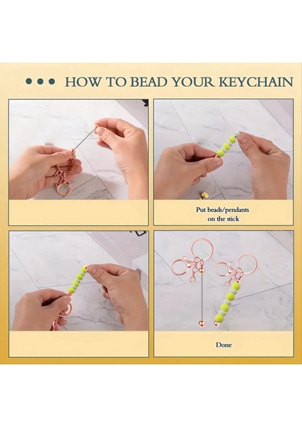 12 Adet Metal Boncuklu Anahtarlık Çubukları Boncuklar Için Boşluklar Kolye Takı Takıları Dıy El Sanatları Anahtarlık Yapma (Yurt Dışından) fırsatları