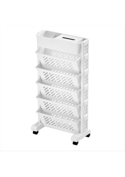 Depolama Rafları Kitap Rafları Hareketli Çok Katmanlı Raflar Masaüstü Depolama Sepetleri 6 Katmanlar (Yurt Dışından)