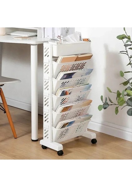 Depolama Rafları Kitap Rafları Hareketli Çok Katmanlı Raflar Masaüstü Depolama Sepetleri 6 Katmanlar (Yurt Dışından) fiyatları
