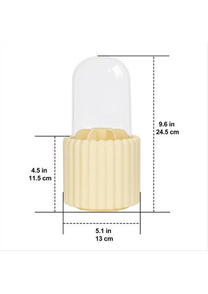 Makyaj Fırçası Organizatörü 360 Derece Dönebilir Yuvarlak Dönen Makyaj Fırçası Tutucu Kapak Fırçası Depolama Kutusu Kapları A (Yurt Dışından) fiyatları