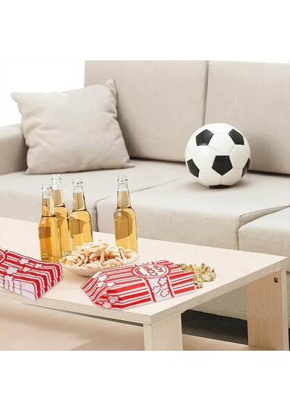 Kağıt Patlamış Mısır Torbaları Sızdırmaz Gres Dirençli Patlamış Mısır Torbaları Tek Kullanımlık Kağıt Patlamış Mısır Kabı Parti Için (Yurt Dışından) modelleri