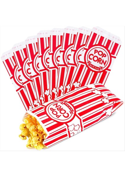 Kağıt Patlamış Mısır Torbaları Sızdırmaz Gres Dirençli Patlamış Mısır Torbaları Tek Kullanımlık Kağıt Patlamış Mısır Kabı Parti Için (Yurt Dışından) fırsatları