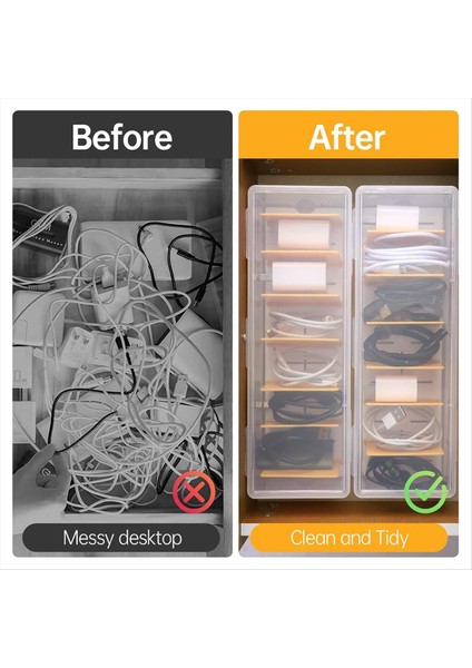 Kaplamalı Kablo Organizatör Kutusu Şarj Cihazı Kablosu Depolama Organizatörü Ofis Masası Organizatörleri Çok Fonksiyonlu (Yurt Dışından) indirimleri