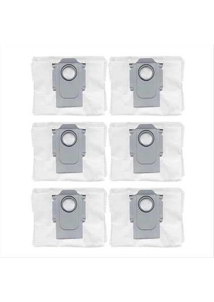 6pcs Toz Torbaları Roborock S8+ / S8 Pro Ultra / S7 Maxv Ultra / Q5 / Q5+ / Q7+ / Q7 Max+ Vakum Süpürge Çantası (Yurt Dışından)