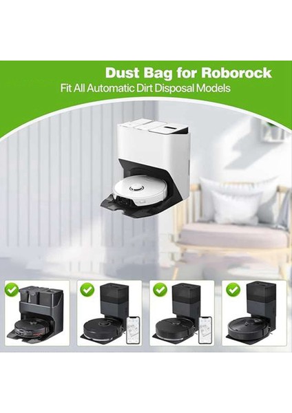 6pcs Toz Torbaları Roborock S8+ / S8 Pro Ultra / S7 Maxv Ultra / Q5 / Q5+ / Q7+ / Q7 Max+ Vakum Süpürge Çantası (Yurt Dışından) fırsatları