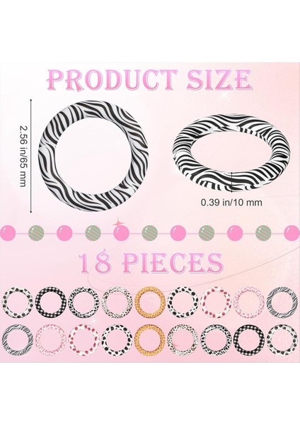 18 Adet Silikon Boncuklu O Dizme Için Delikli Halkalar 65MM Silikon Boncuk Boncuklar Keychain ve Dıy Kolye Için Toplu Döngü (Yurt Dışından) fırsatları