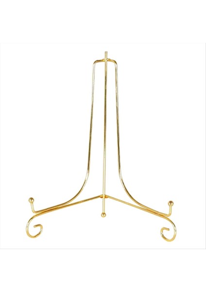 Altın Ekran Stand Craft Bracket Kitap Tutucu Fotoğraf Kaide Kasesi Yemek Çerçevesi Resim Tabağı Raf Şövale Depolama DEKORU-12CM (Yurt Dışından)