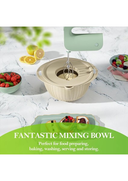 Karıştırma Kasesi ile 4 Arada Keeper Kevgir Kasesi Meyve Süzgeç Kasesi Kehanetler ve Gıda Süzgeçleri Paslanmaz Çelik Bej (Yurt Dışından) modelleri