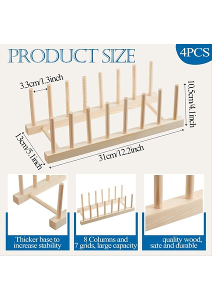 4 Adet Cam Saklama Kutusu Bambu Yemek Rafı Renkli Cam Kaplar Için Uygun Kaseler Fincan Kitaplar Pot Kapakları (Yurt Dışından) fırsatları