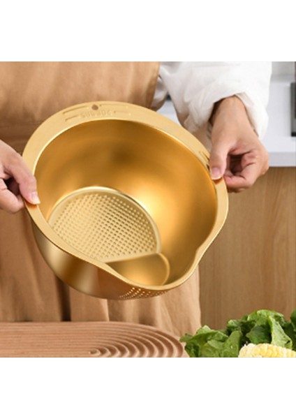 Çok Kullanımlı Havza Pirinç Yıkama Kasesi Sebze Yıkayıcı Metal Kevsör Paslanmaz Çelik Sebze Süzgeç Mutfak Aleti (Yurt Dışından) fırsatları