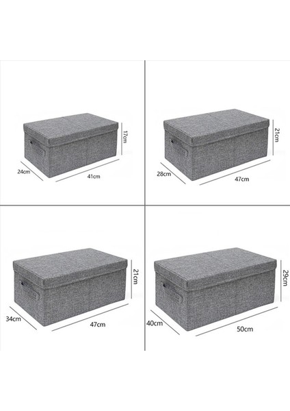 2x Depolama Kutusu Katlanabilir Depolama Rafı Organizatör Kumaş Depolama Kutusu Muhtelif Pantolon Depolama Artefakt-B (Yurt Dışından) fiyatları