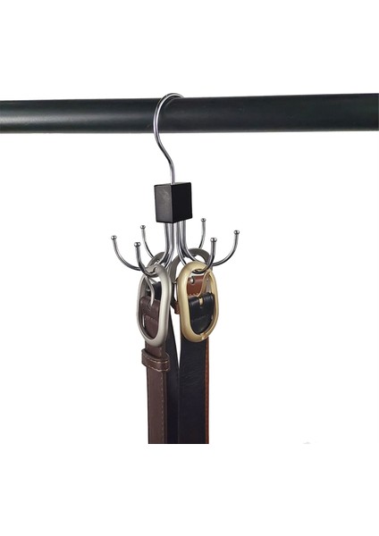 Gardırop Ceket Kemer ve Dolap Alıcısı Için Kullanılan 6 Kanca ile 360 Derece Dönen Kanca (Yurt Dışından) fırsatları