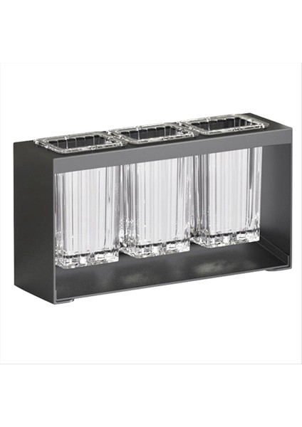 Çok Fonksiyonlu Çubuklar ve Kaşık Depolama Rafı Otomatik Drenaj Takımı Rafı Mutfak Depolama Aracı Gri (Yurt Dışından)