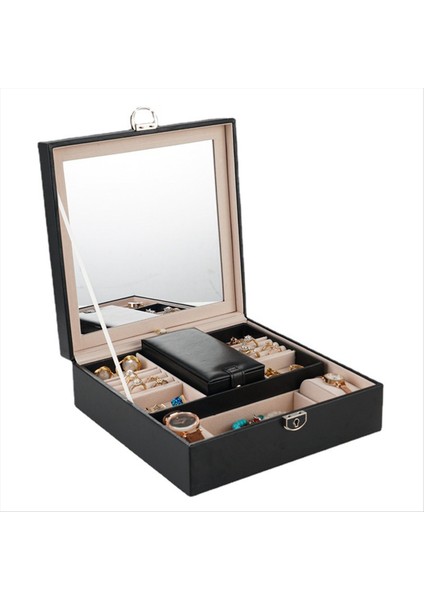 Çok Fonksiyonlu Takılar Depolama Kutusu Yüzük Küpe Takı Kutusu Izleme Kolye Bilezik Takı Kutusu (Yurt Dışından)