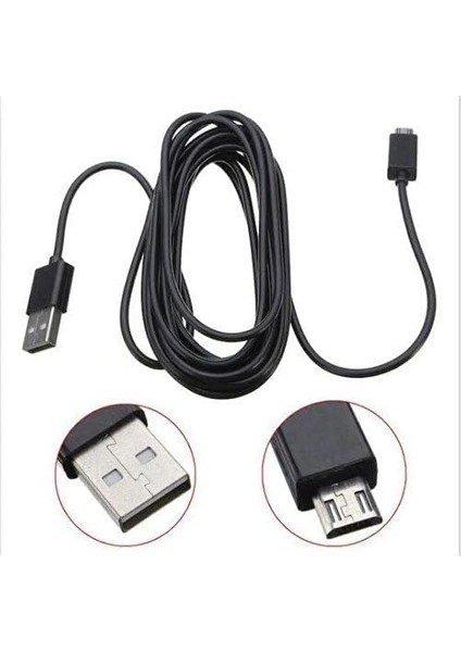 Mikro USB 5 Metre Micro USB Kablo 5 Metre Micro USB Data Şarj Kablosu