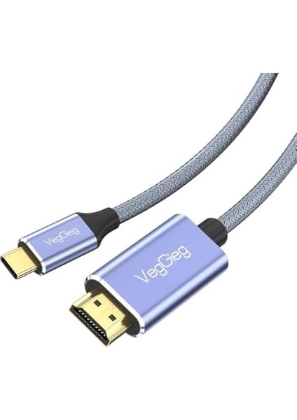 4K/60Hz Type-C 3.1 To HDMI 2.0 Dönüştürücü Kablo 2 Metre fiyatları