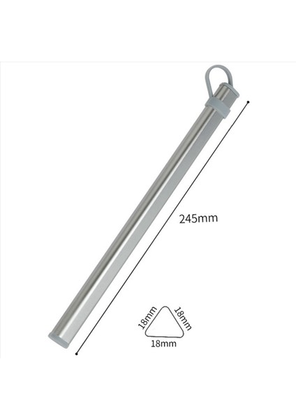 4x Yemek Çubukları Depolama Tüpleri Alüminyum Alaşım Kutusu Titanyum Çubukları Için Çoban Olmadan Saklama Kutusu Gri (Yurt Dışından) modelleri