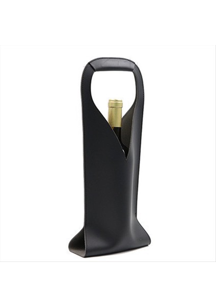 Deri Şarap Çantası Şarap Şişesi Tutucu El Çantası Çantası Noel Düğün Seyahat Doğum Günü D (Yurt Dışından)