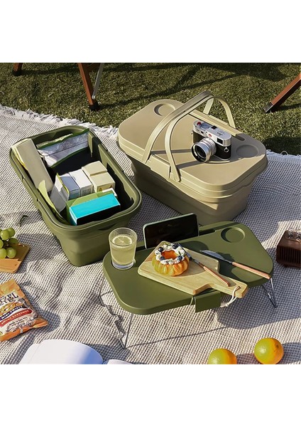 Katlanabilir Depolama Sepeti Seti Vahşi Denizci Piknik Sepeti Açık Hava Piknikleri Için Kompakt Kamp Kutusu A (Yurt Dışından) modelleri