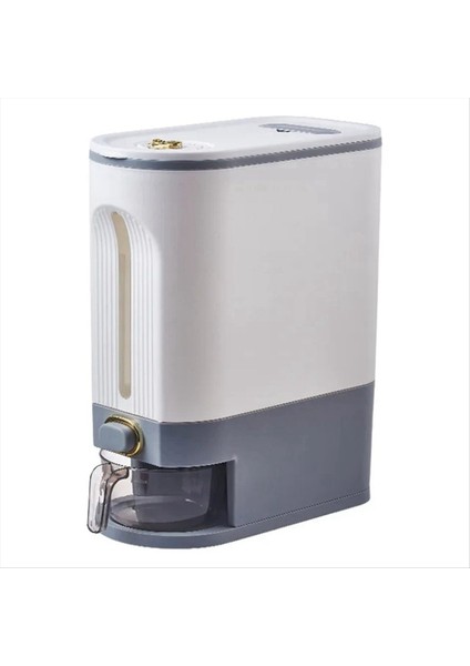 1 Adet Pirinç Saklama Kutusu Mühürlü Pirinç Dağıtıcı Kapasite Tahıl Depolama Kavanozu Evcil Hayvan Gıda Konteyneri L Gri (Yurt Dışından)