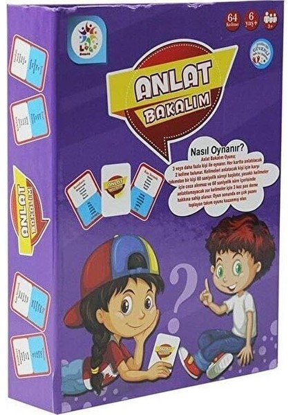 Bakalım 64 Kelime Oyun Seti, Oyun Kartı, Çocuklar Için Eğitici Oyun Seti