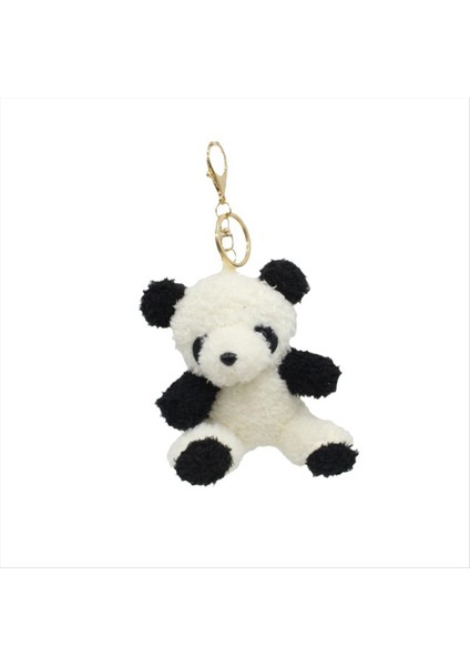 Peluş Panda Keychain Doldurulmuş Hayvan Süsleri Sırt Çantaları Için Kolye (Yurt Dışından)