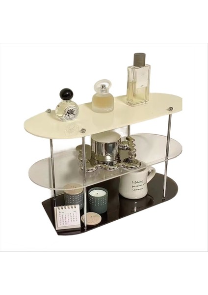 Ins Style Akrilik Çok Katmanlı Depolama Rafı Dekoratif Raflar Masa Organizatör Makyaj Takımları Ev Organizasyonu (Yurt Dışından)