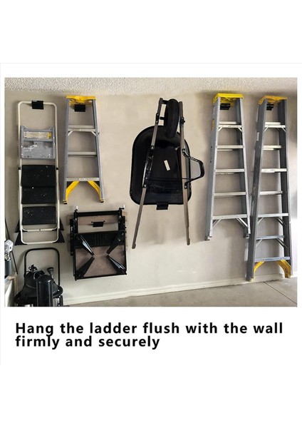 Heavy Gezgin Askı Duvar Monte Monte Ladder Hooks Garaj Wall-2 Paketi Için Depolama Depolama Depolama Çerçarı Askıları (Yurt Dışından) fiyatları