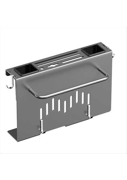 Duvar Montajı Tutucu Mutfak Mekan Rafı Çok Kullanımlı Asılı Depolama Organizatör Rafı ile Çizme Tahtası Tutucu Siyah (Yurt Dışından)