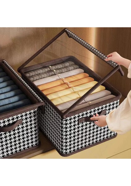 3 Adet Kapak Çelik Çerçeveli Yük Taşıma ile Giysi Depolama Kutusu Deforme Olmaz Katlanabilir Saklama Kutusu Toz Pantolon Depolama Sepeti (Yurt Dışından) fiyatları