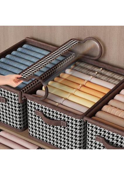 3 Adet Kapak Çelik Çerçeveli Yük Taşıma ile Giysi Depolama Kutusu Deforme Olmaz Katlanabilir Saklama Kutusu Toz Pantolon Depolama Sepeti (Yurt Dışından) fırsatları