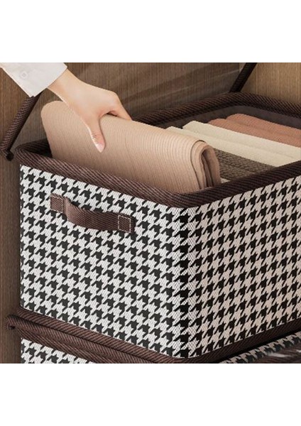 3 Adet Kapak Çelik Çerçeveli Yük Taşıma ile Giysi Depolama Kutusu Deforme Olmaz Katlanabilir Saklama Kutusu Toz Pantolon Depolama Sepeti (Yurt Dışından) indirimleri