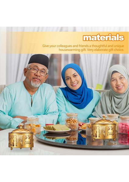 4 Adet Kapaklı Ramazan Tepsileri Eid Mübarek Tepsisi Ramazan Plakası Ramazan Süslemeleri Ramazan Yemek Depolama Konteyneri (Yurt Dışından) fırsatları
